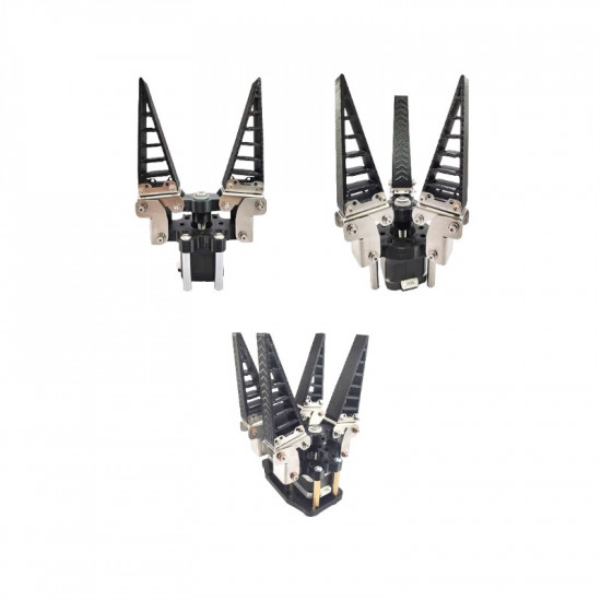 Advanced Fin Ray Effect Robotic Gripper with Two, Three or Four Fingers Options Including Power and Motor